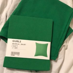 IKEA Gurli 2 green pillow cases